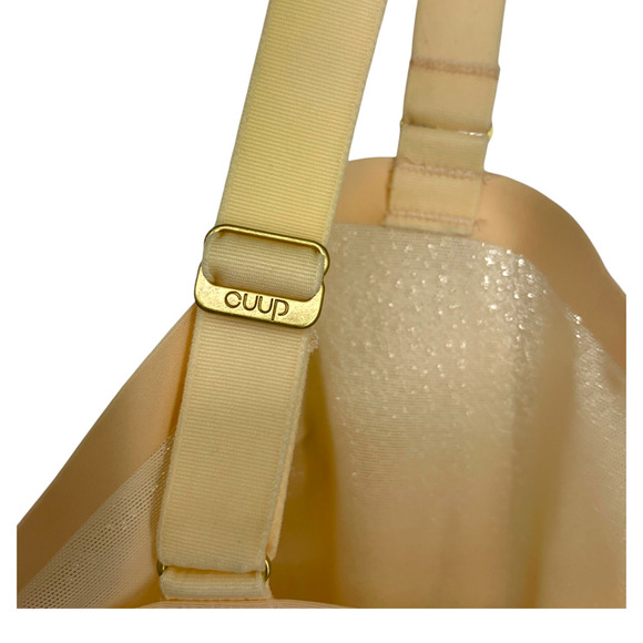 New Cuup The Balconette Sand Sheer Mesh Bra Underwire Sz 38F 38 F NWOT - Picture 5 of 6